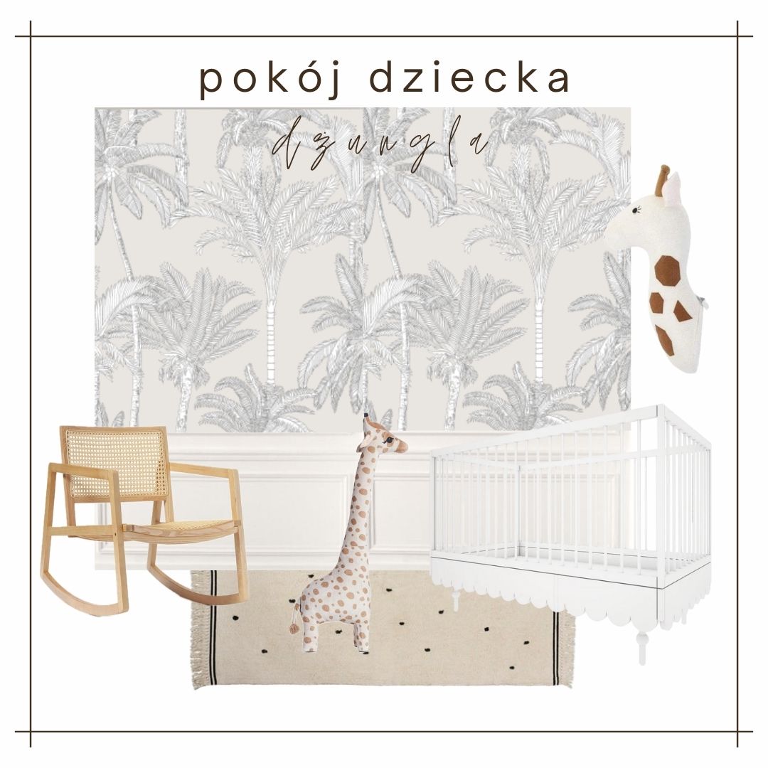 Pokój dziecięcy z motywem "dżungla"