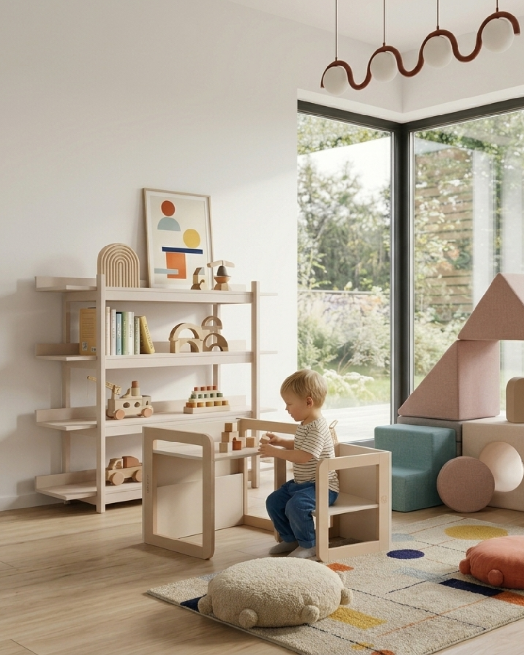 5 zasad przechowywania zabawek wg Marii Montessori – na przykładzie regału Frame, Tweens, Bloom