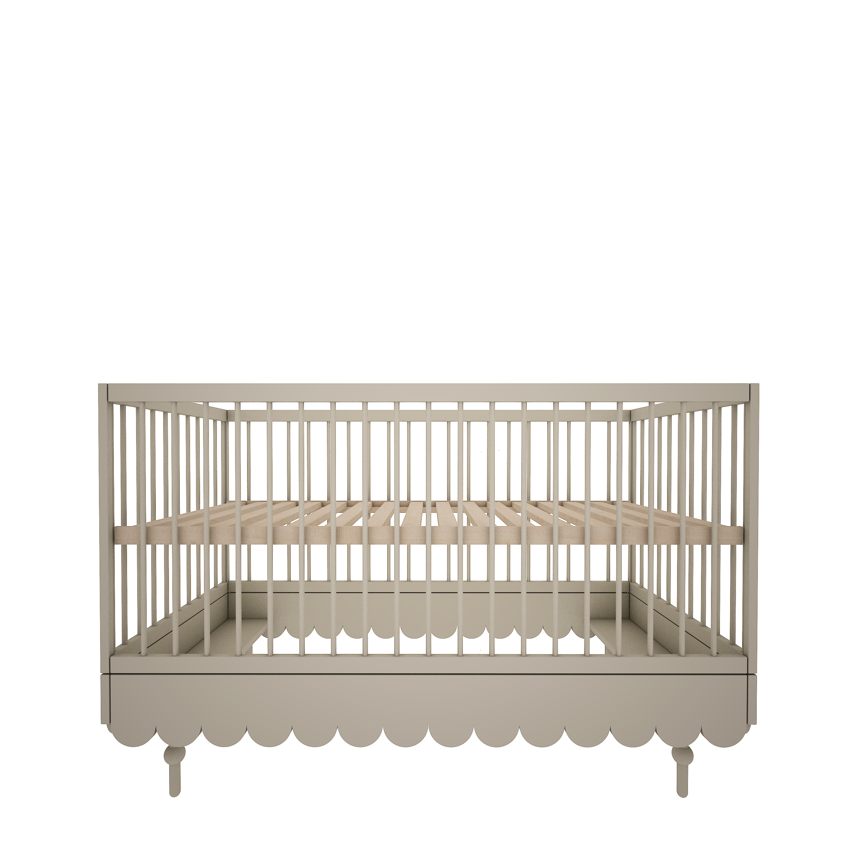 Łóżeczko niemowlęce z funkcją tapczanika 140 x 70 cm Babushka