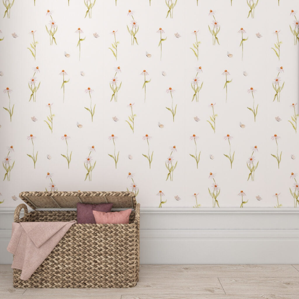 Tapeta kwiaty jeżówka