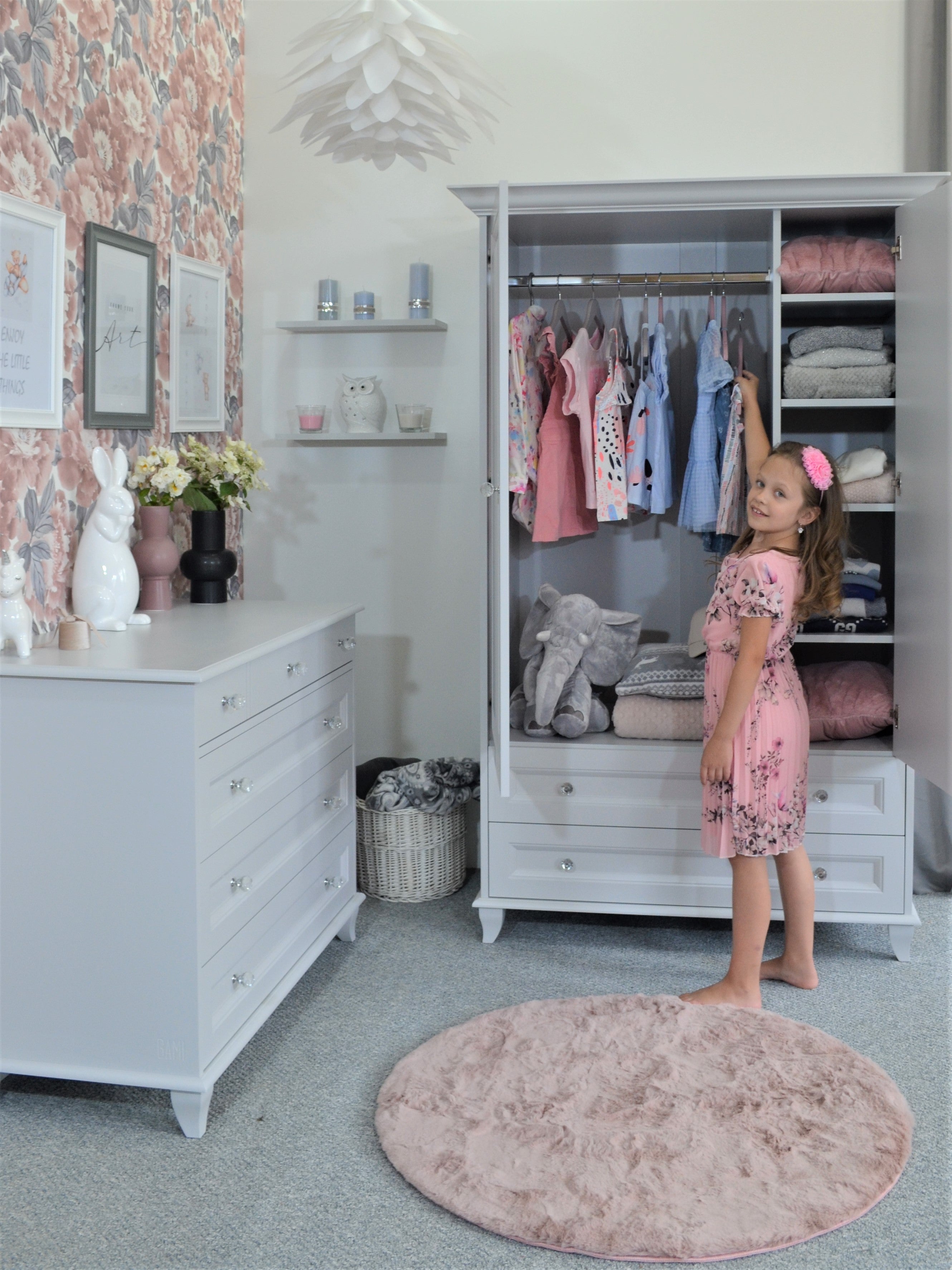 Drewniana szafa dziecięca Alex (różne kolory)