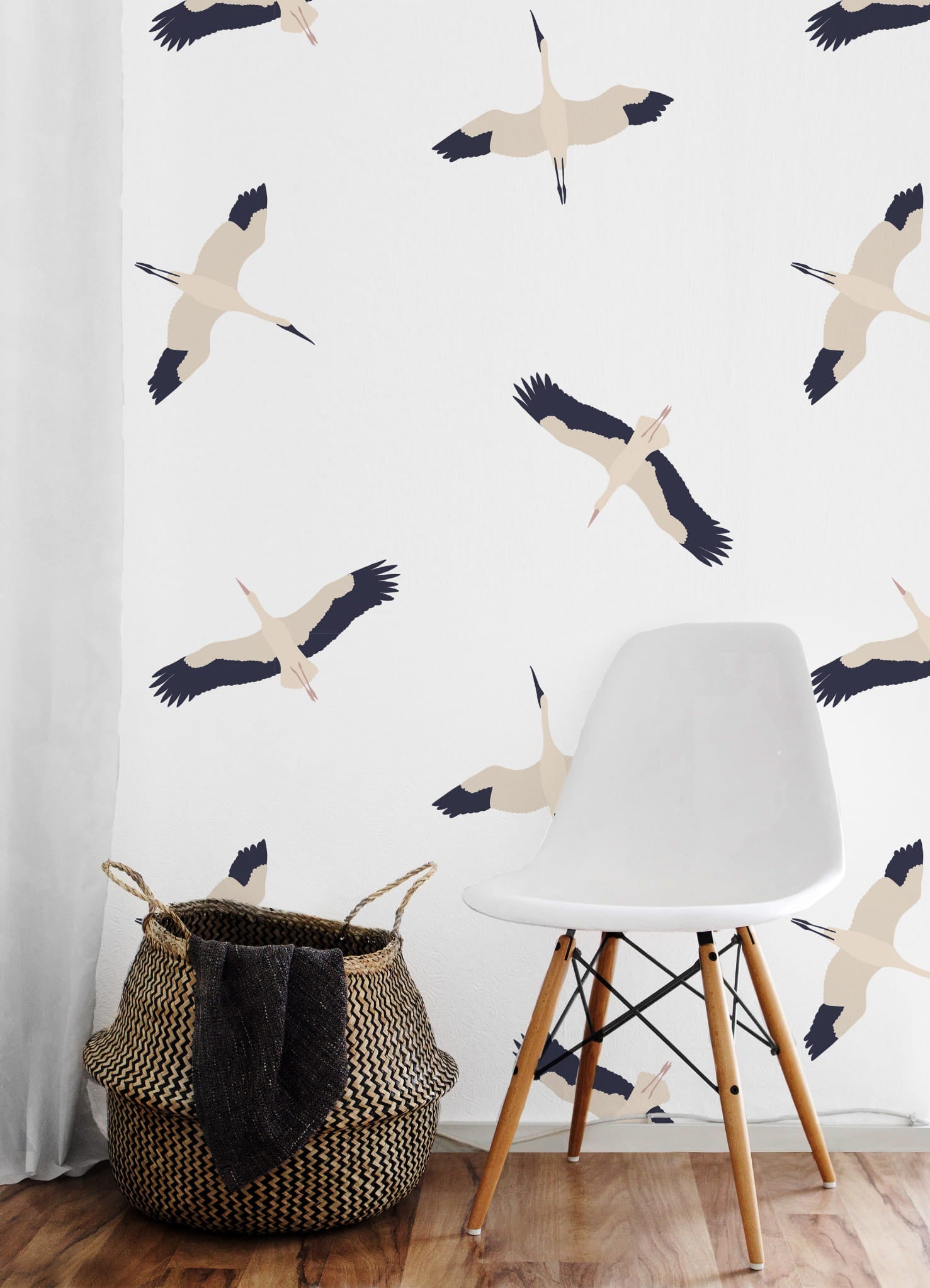 Tapeta ptaki Bociany