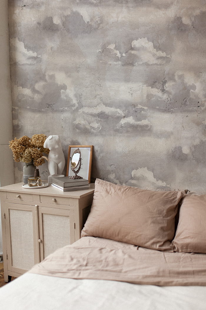 Tapeta szare chmurki