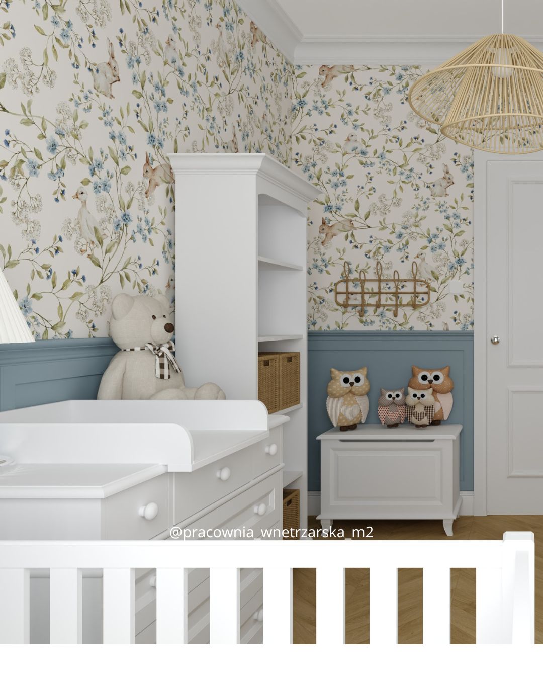 Drewniany regał wysoki (biblioteczka) Alex