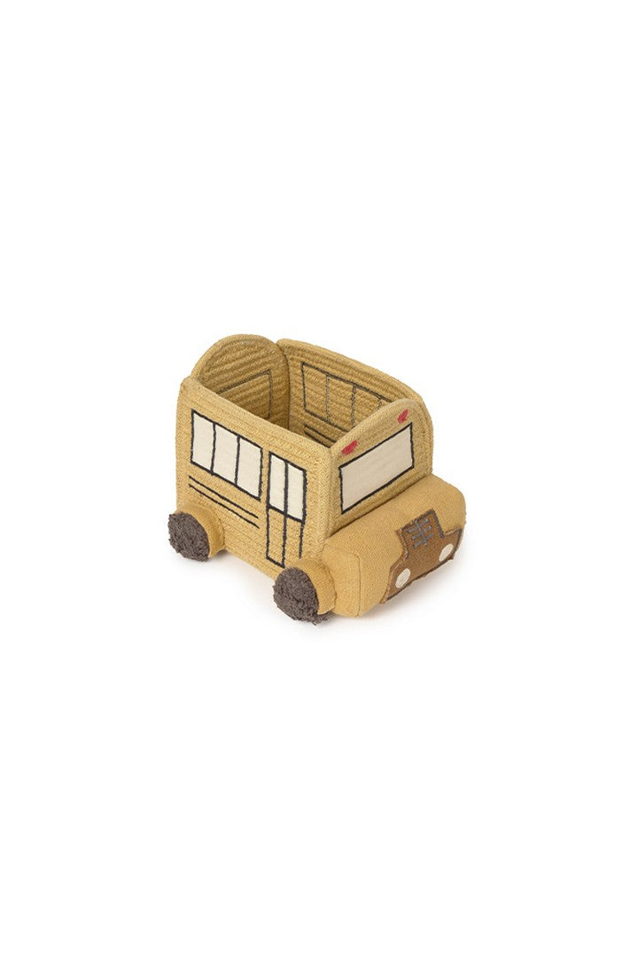 Kosz na zabawki mini autobus szkolny