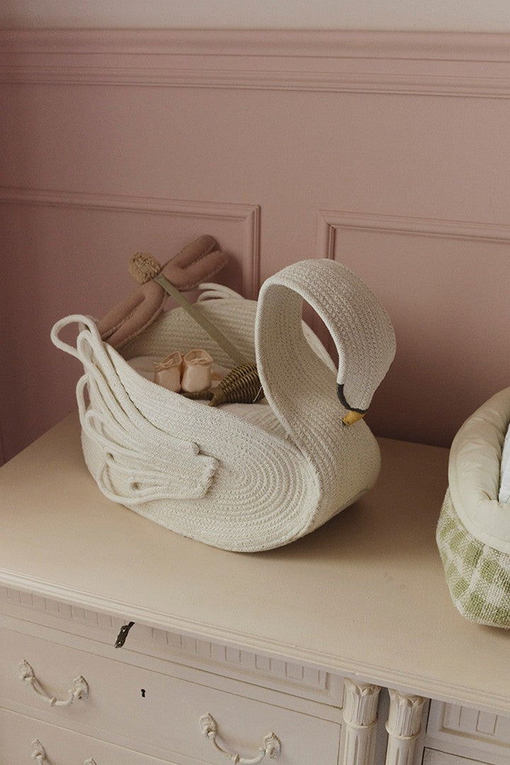 Kosz na zabawki łabędź, Swan Lake