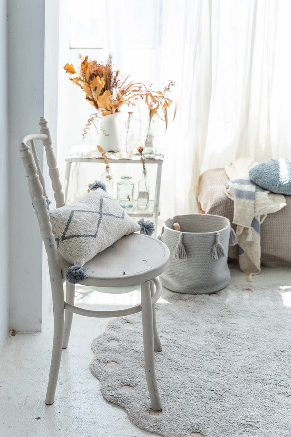 Kosz z frędzlami Blue Lorena Canals