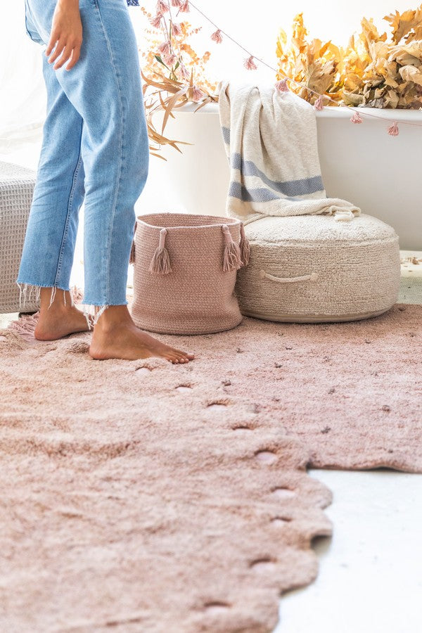 Kosz z frędzlami Vintage Nude Lorena Canals