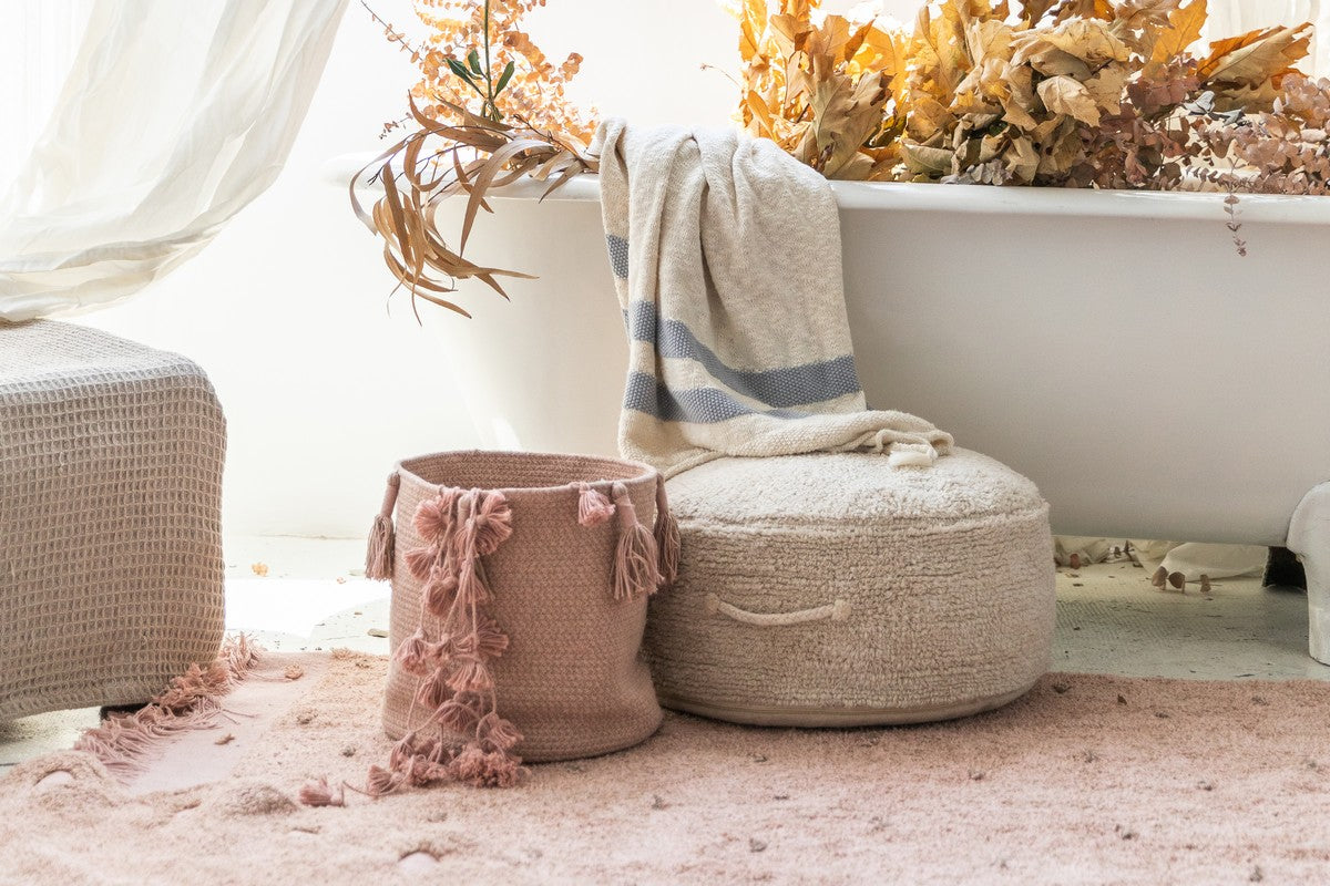 Kosz z frędzlami Vintage Nude Lorena Canals