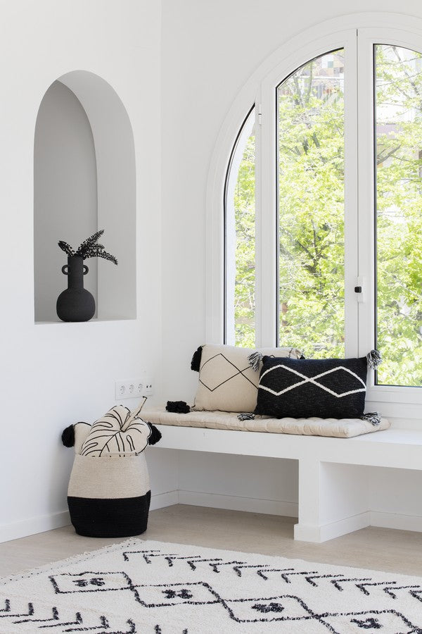 Kosz Dekoracyjny Zoco Black/Natural Lorena Canals