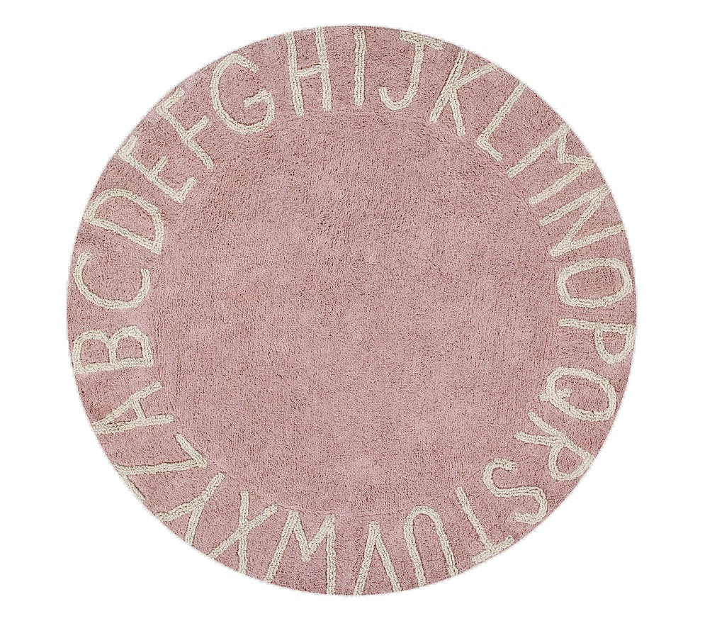 Dywan dziecięcy Round ABC Vintage Nude Natural Ø150 Cm Lorena Canals