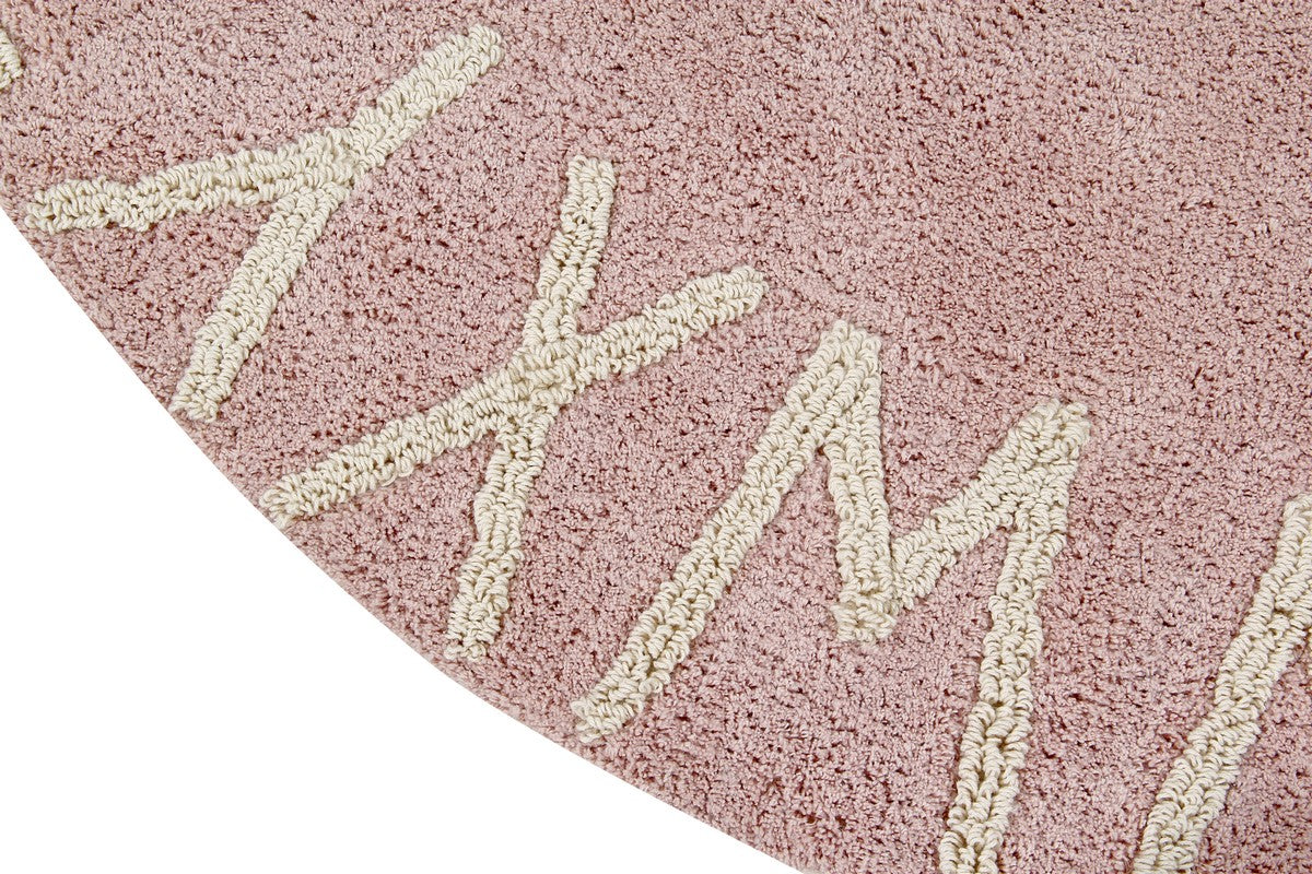 Dywan dziecięcy Round ABC Vintage Nude Natural Ø150 Cm Lorena Canals