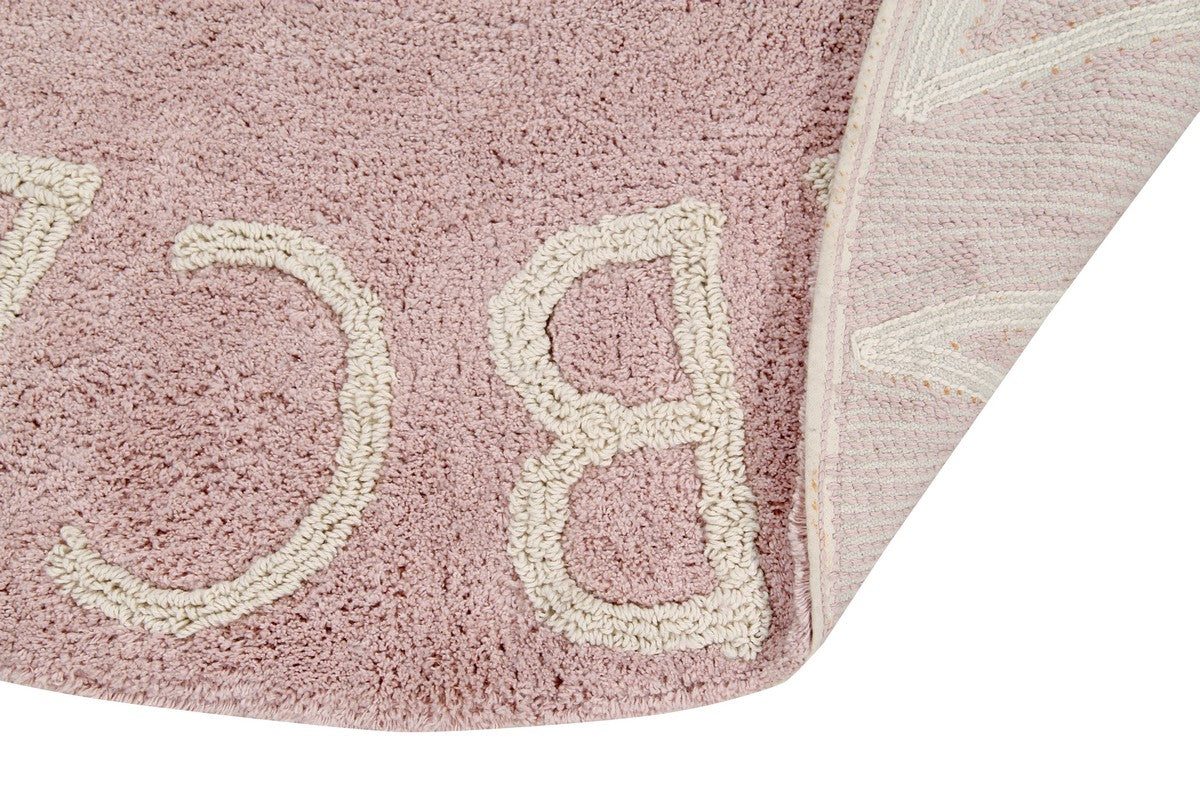 Dywan dziecięcy Round ABC Vintage Nude Natural Ø150 Cm Lorena Canals