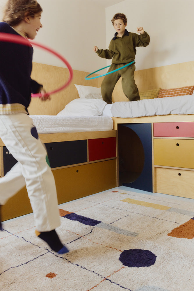 Dywan bawełniany geometryczne kształty