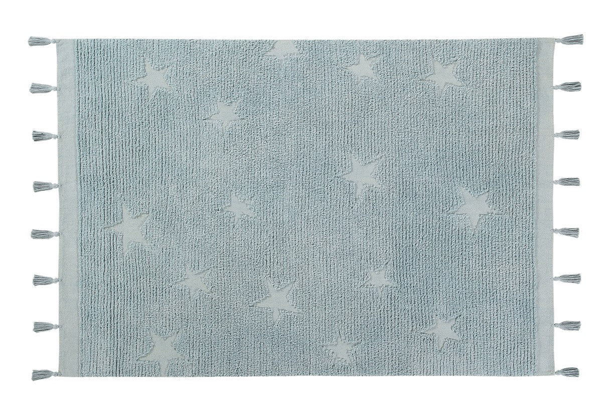 Dywan dziecięcy Hippy Stars Aqua Blue 120 x 175 cm Lorena Canals