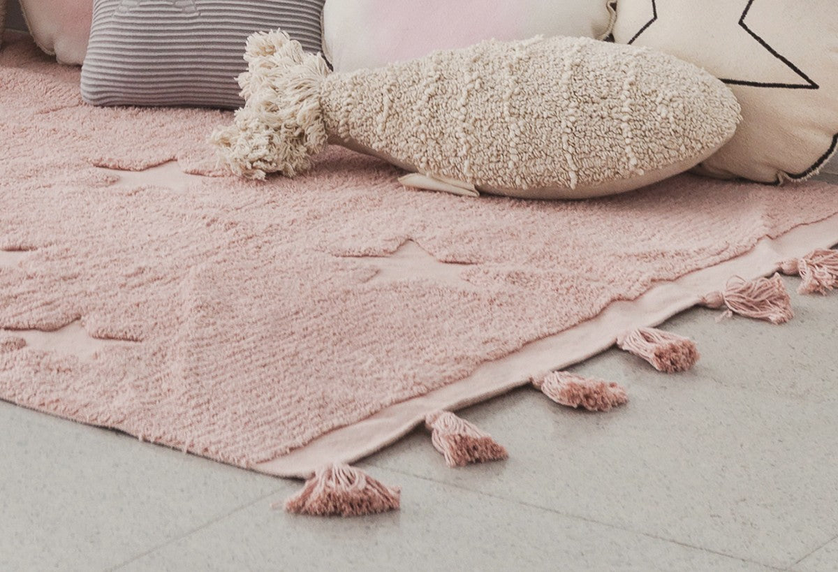 Dywan dziecięcy kosmos gwiazdy Hippy Stars różowy