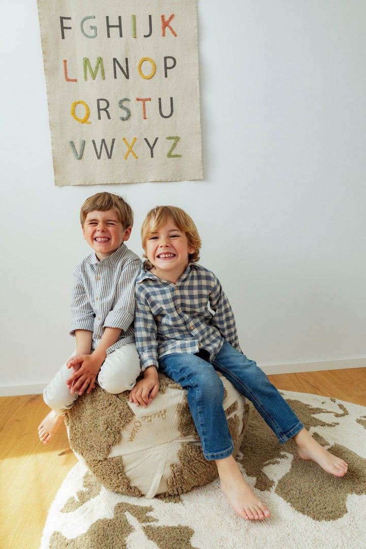 Dywan okrągły mapa świata Ø 120 cm