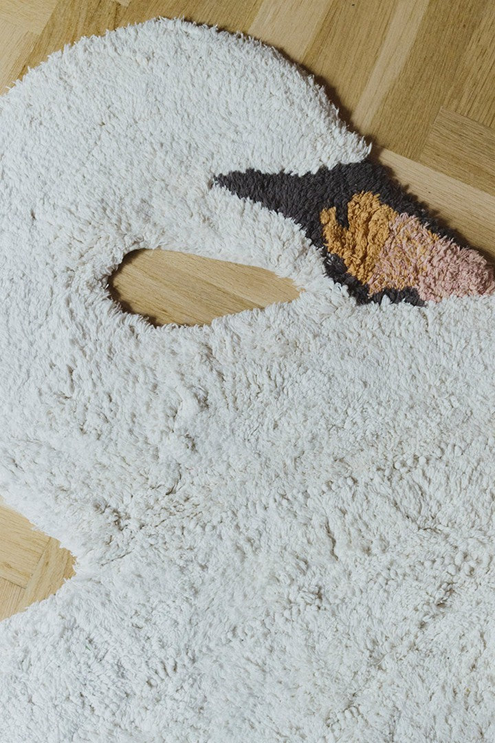 Dywan Bawełniany Łabędź 120 × 100 cm, Swan Lake