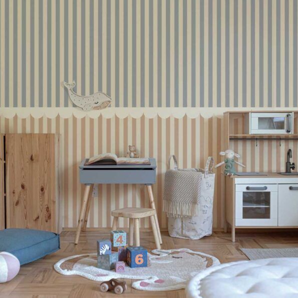 Tapeta w paski SIMPLE Rustic Light
