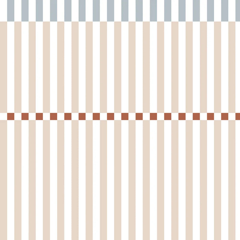 Tapeta Stripes Nostalgia Beige Blue