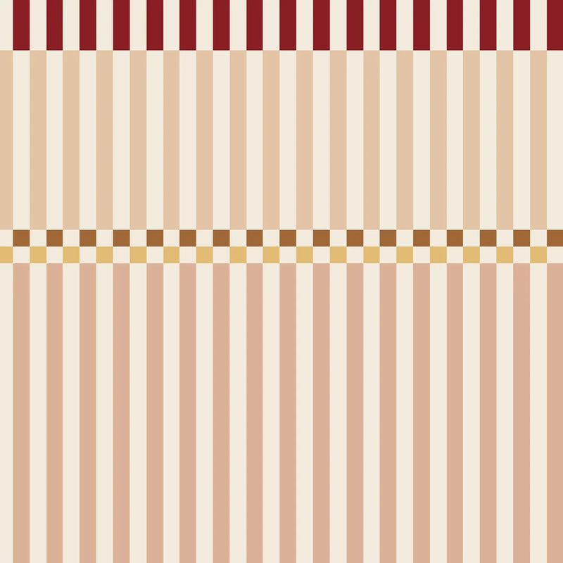 Tapeta Stripes Happy Cherry Pink