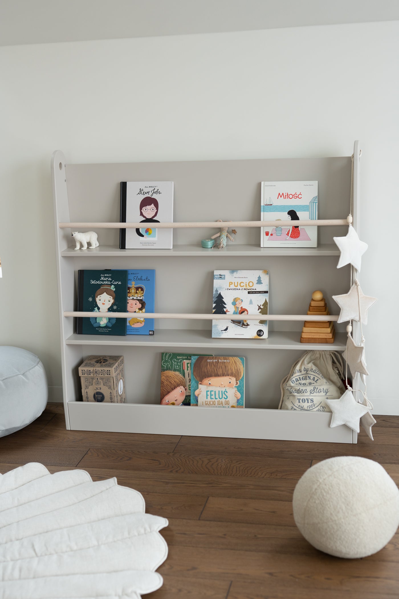 Półka biblioteczka montessori Basic - 2 kolory
