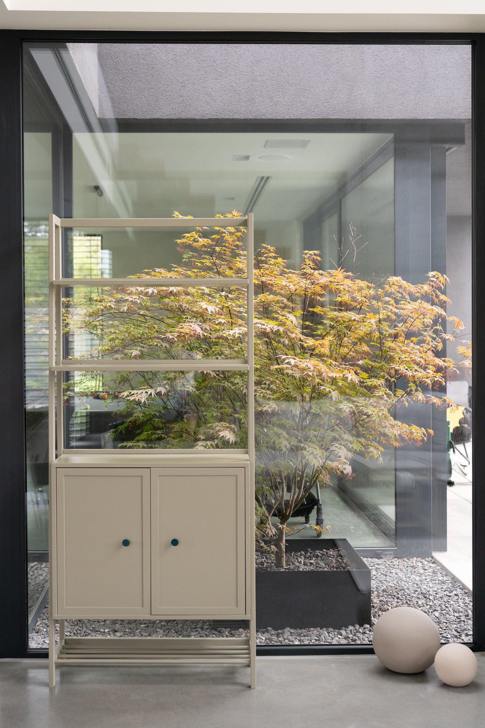 Regał na książki kaszmir/eukaliptus Vintage