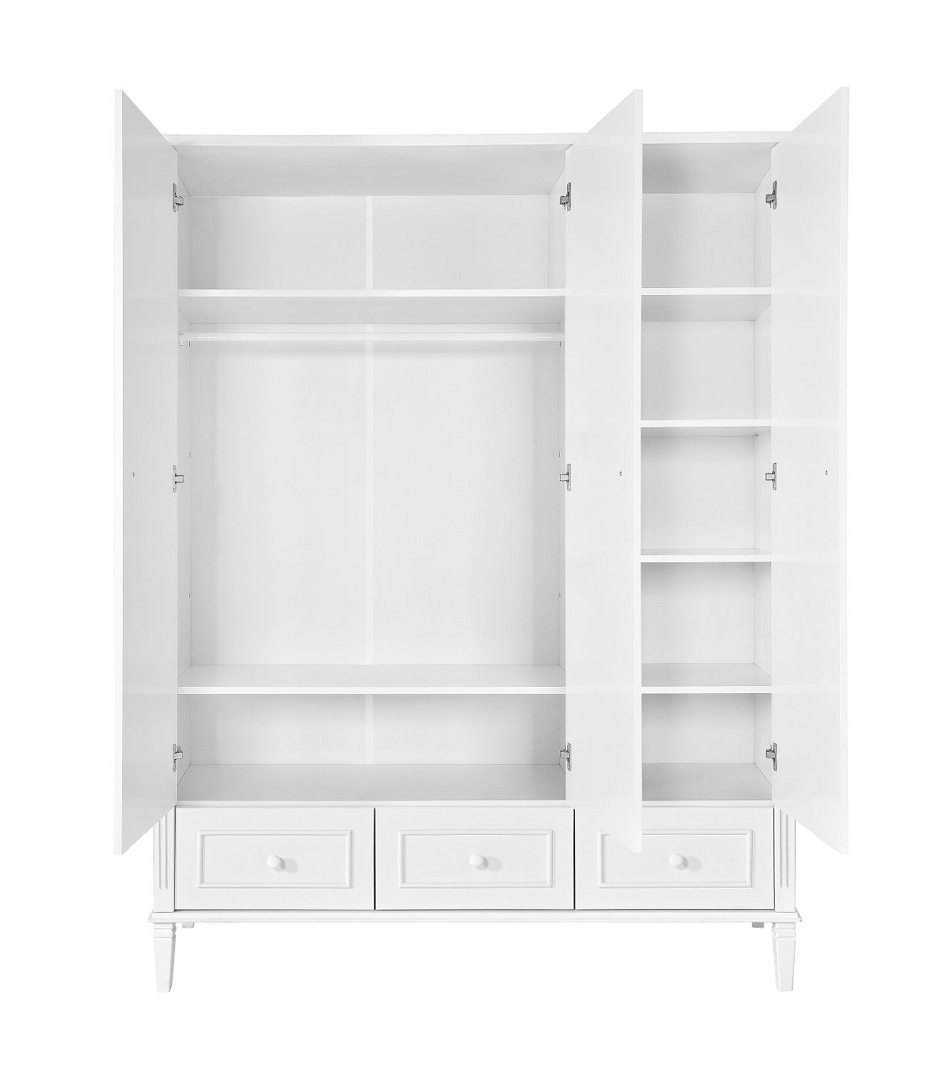 Szafa dziecięca trzydrzwiowa Bianka z frezami