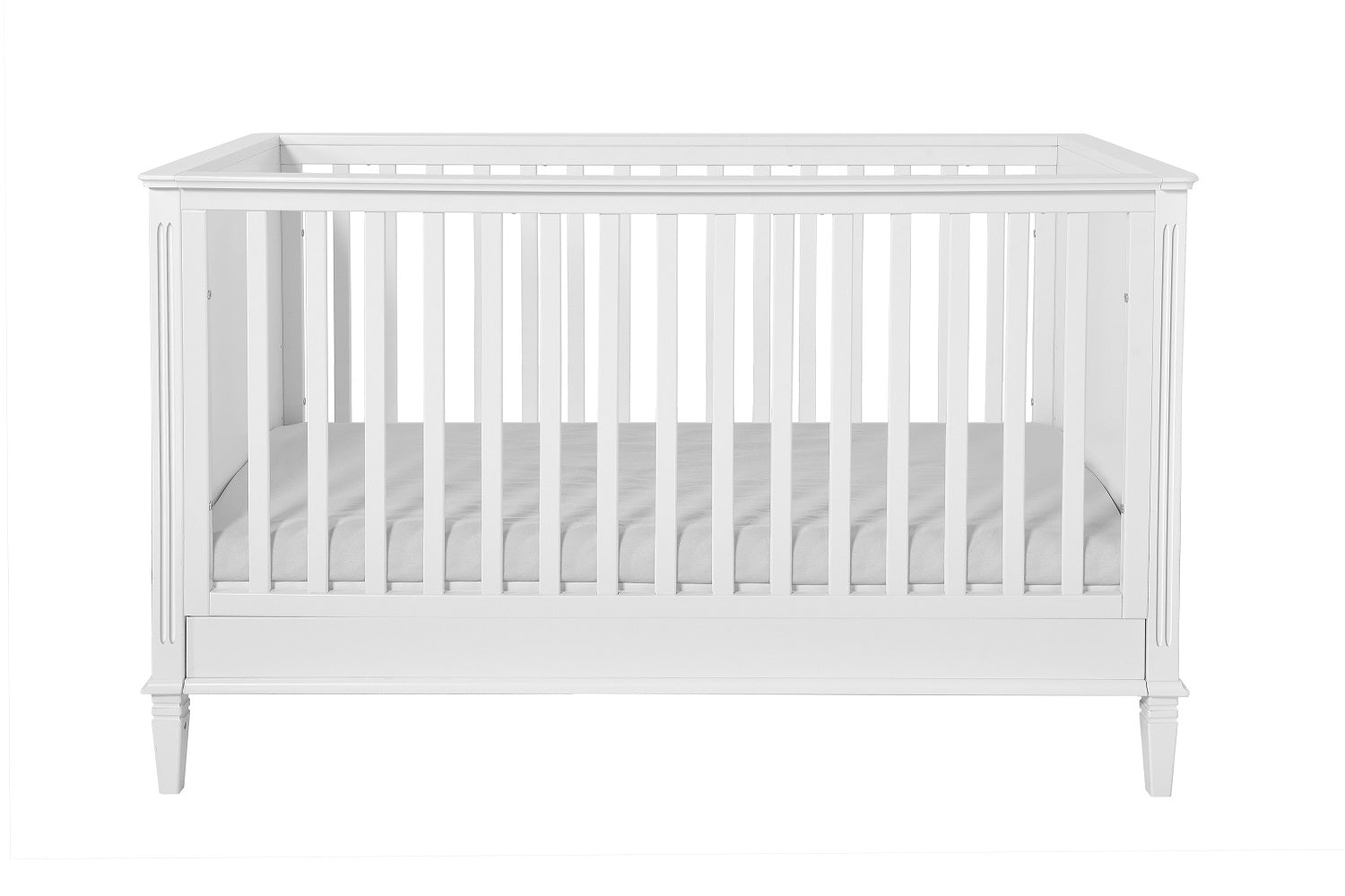 Łóżeczko niemowlęce z szufladą i funkcją tapczanika 140x70 cm Bianka złamana biel