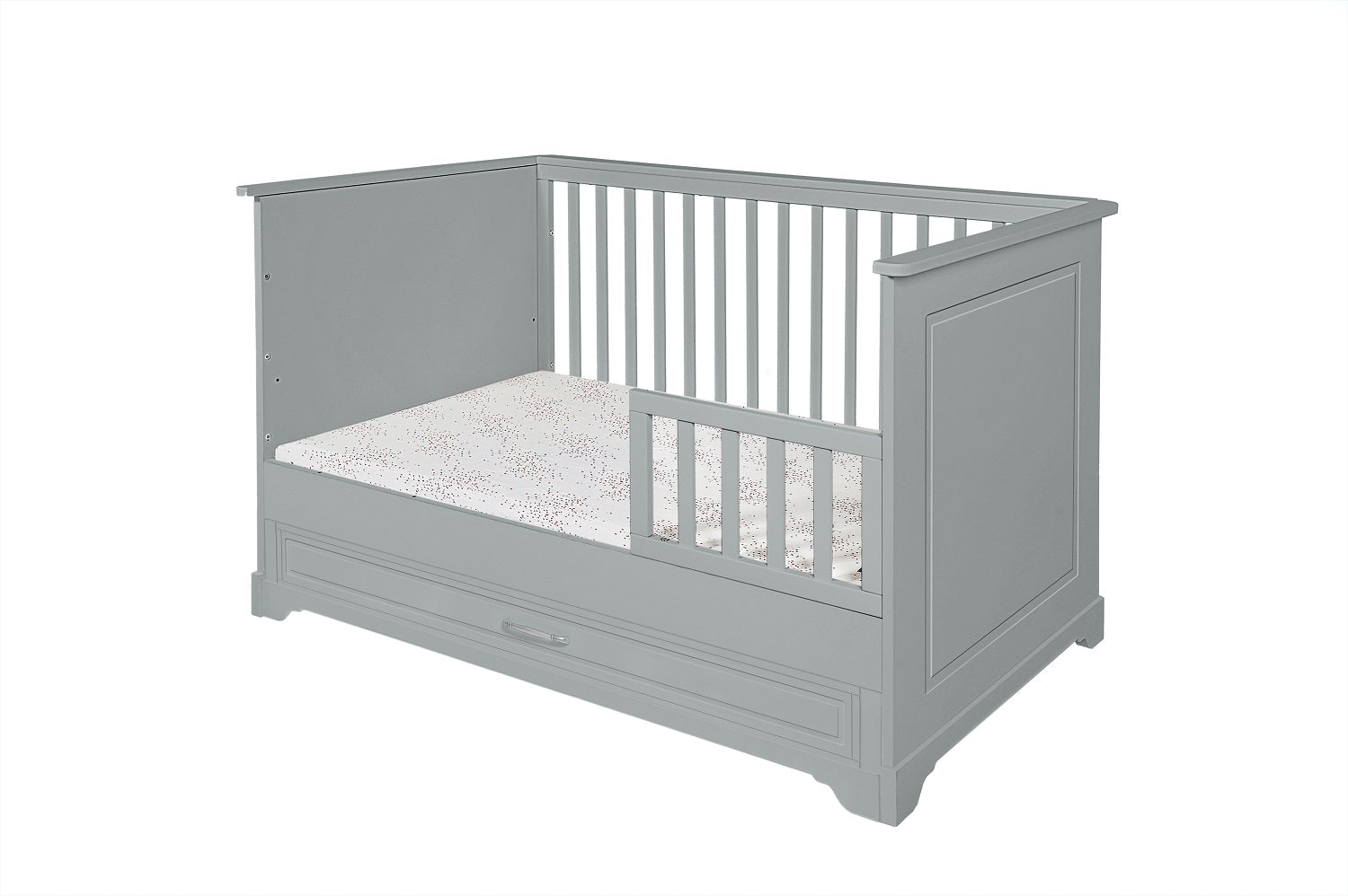 Łóżeczko niemowlęce z szufladą i funkcją tapczanika 140x70 cm Melody