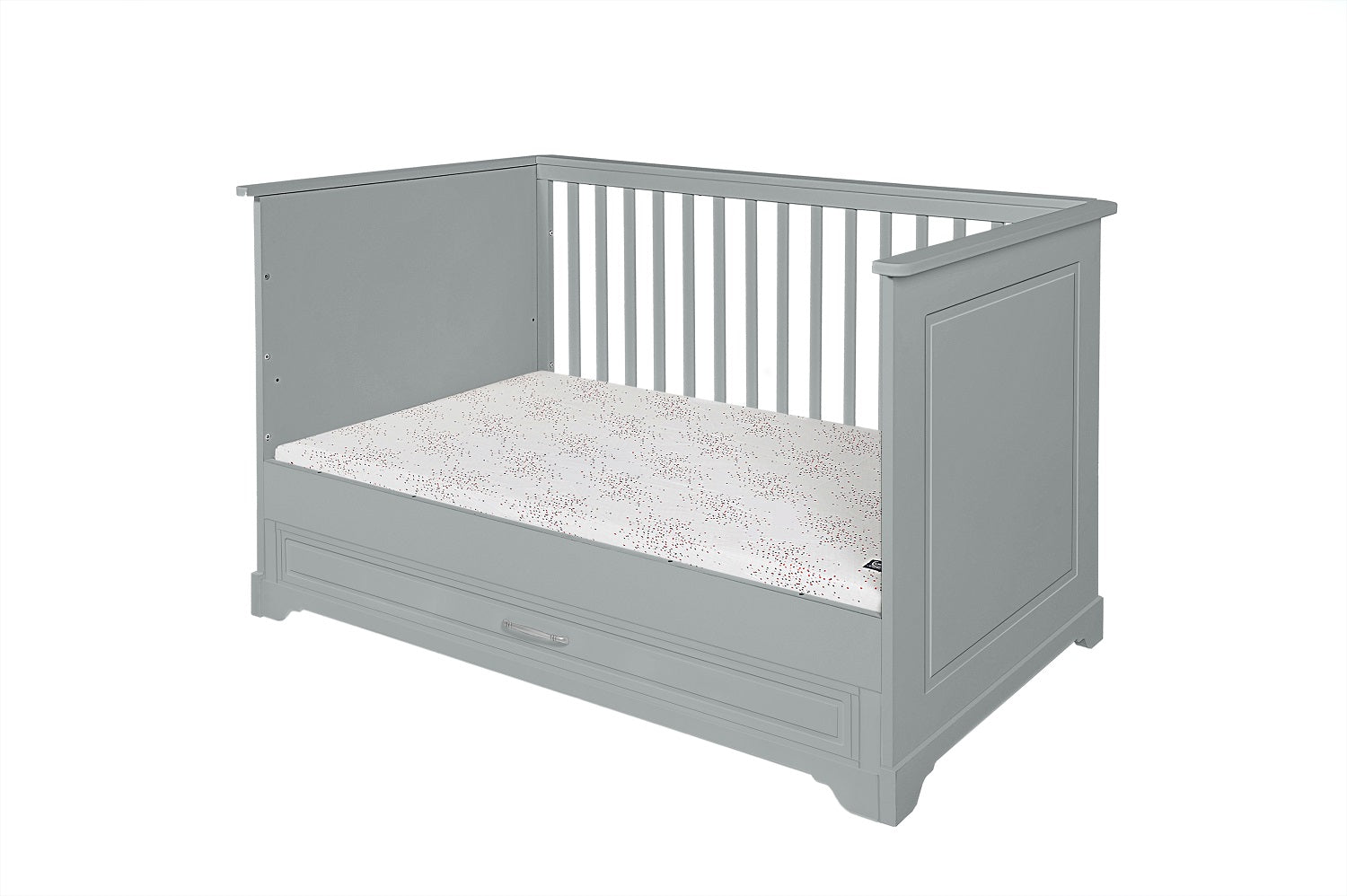 Łóżeczko niemowlęce z szufladą i funkcją tapczanika 140x70 cm Melody