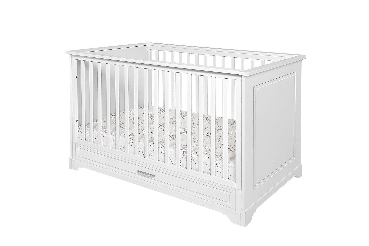 Łóżeczko niemowlęce z szufladą i funkcją tapczanika 140x70 cm Melody