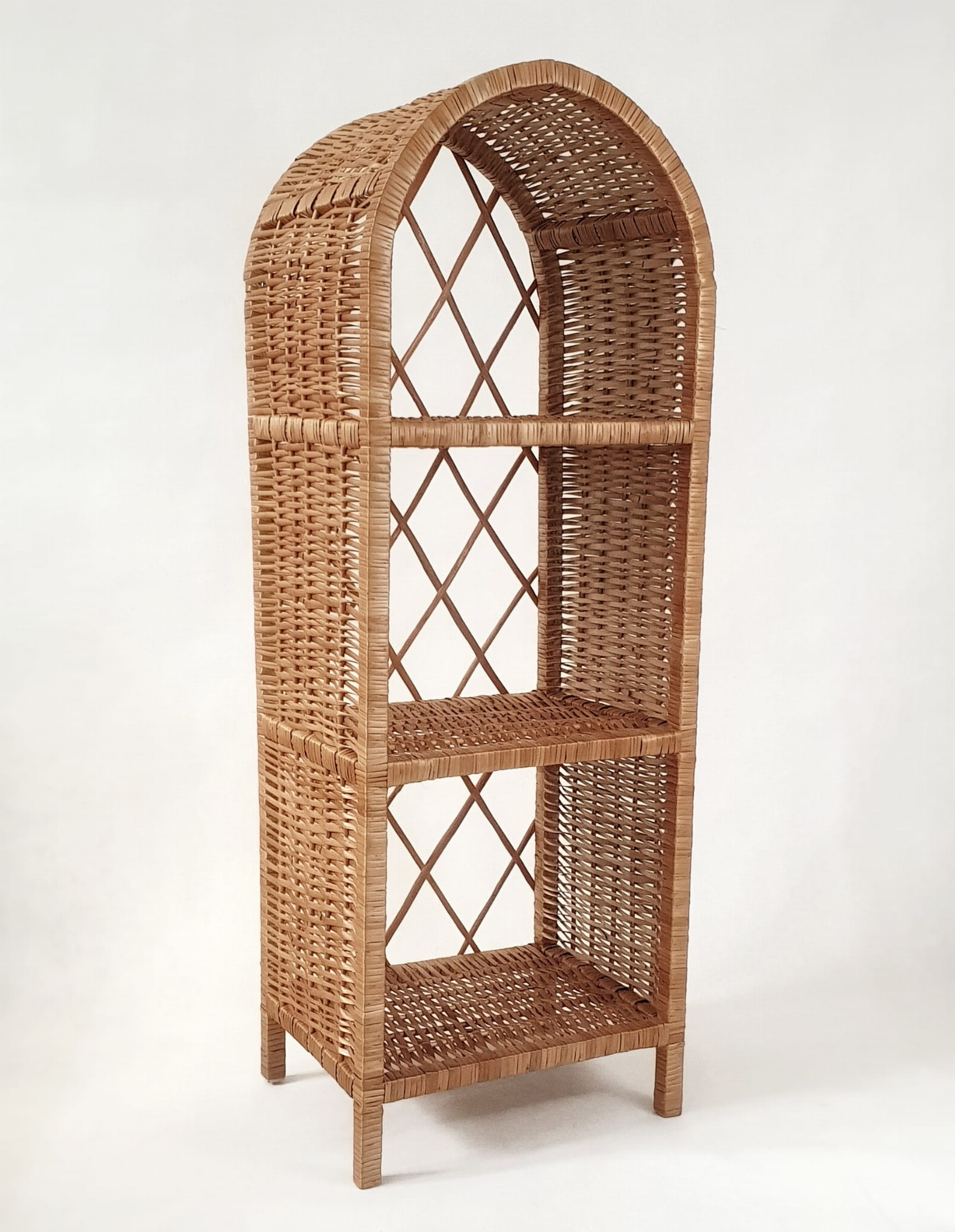 Regał z wikliny wąski/ Etażerka