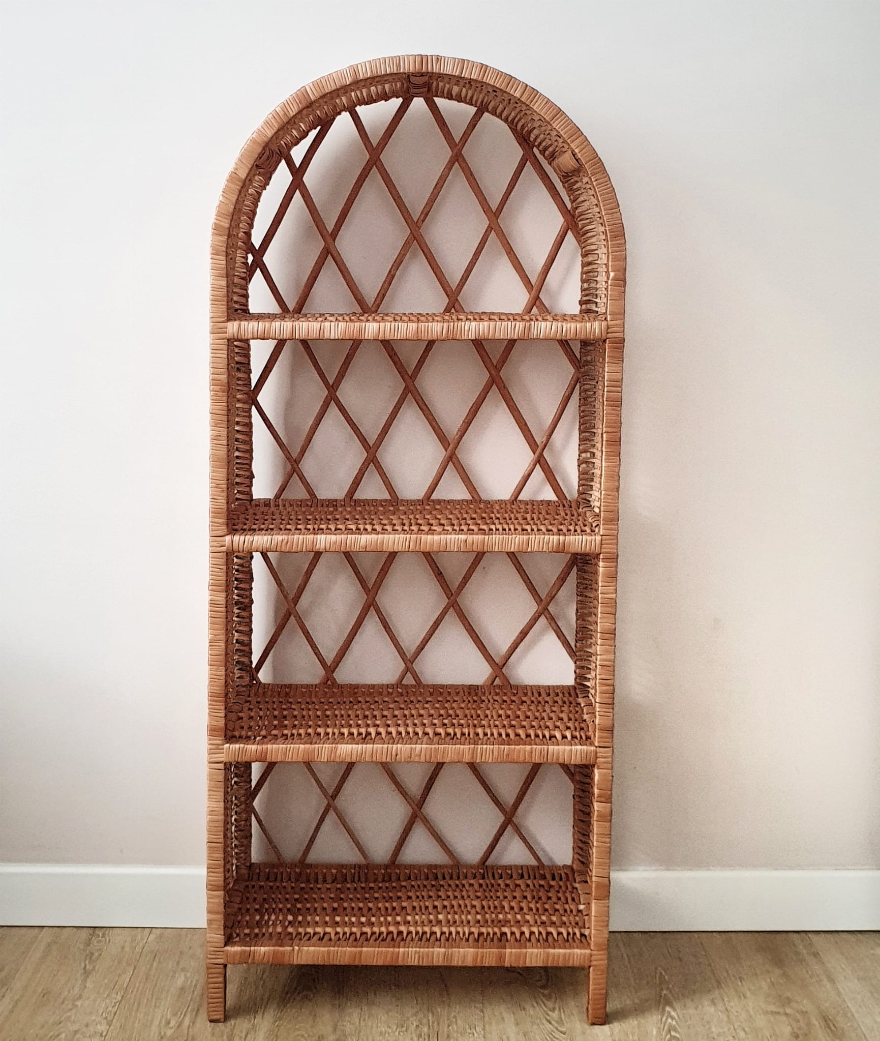 Regał z wikliny wysoki/ Etażerka