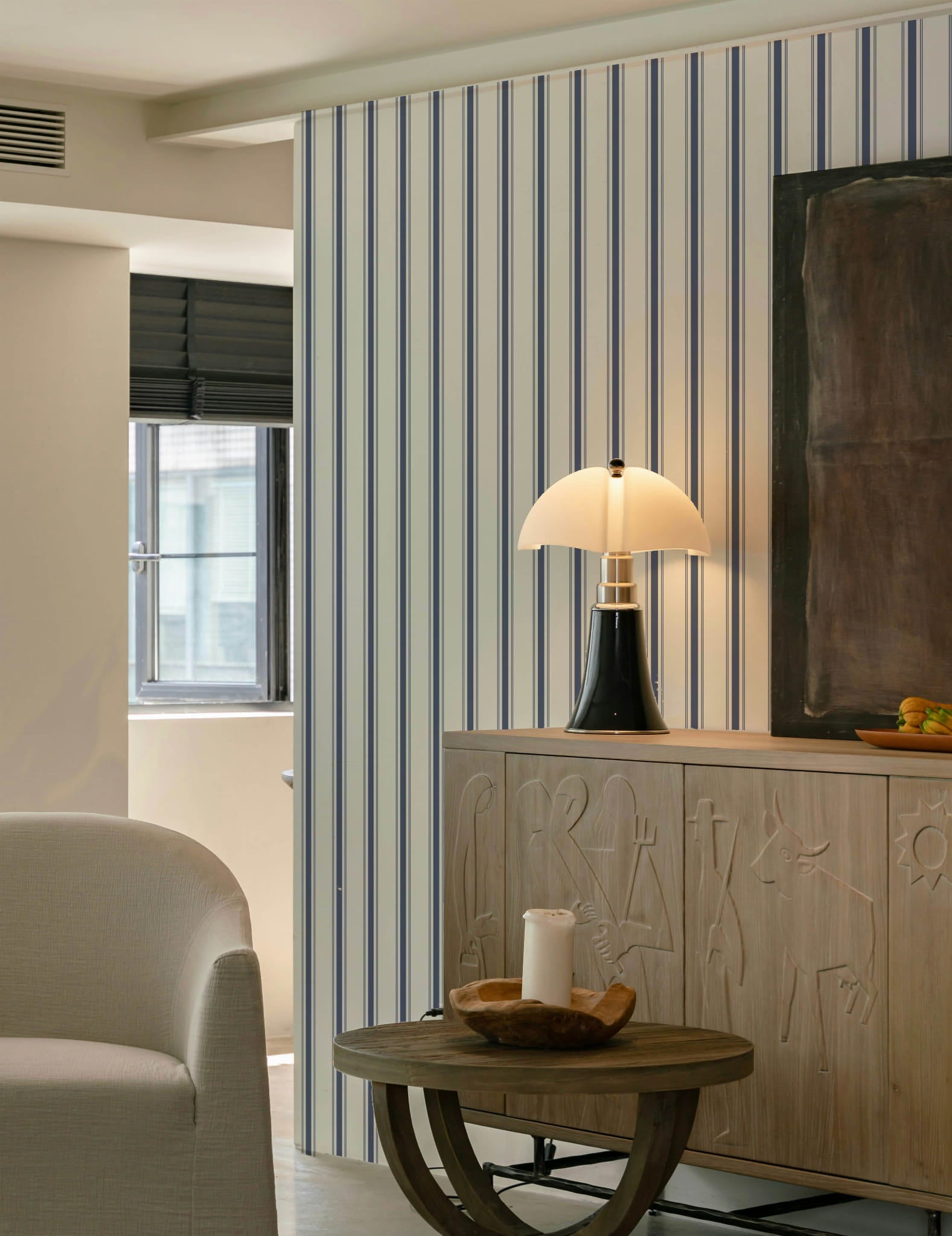 Tapeta granatowe paski