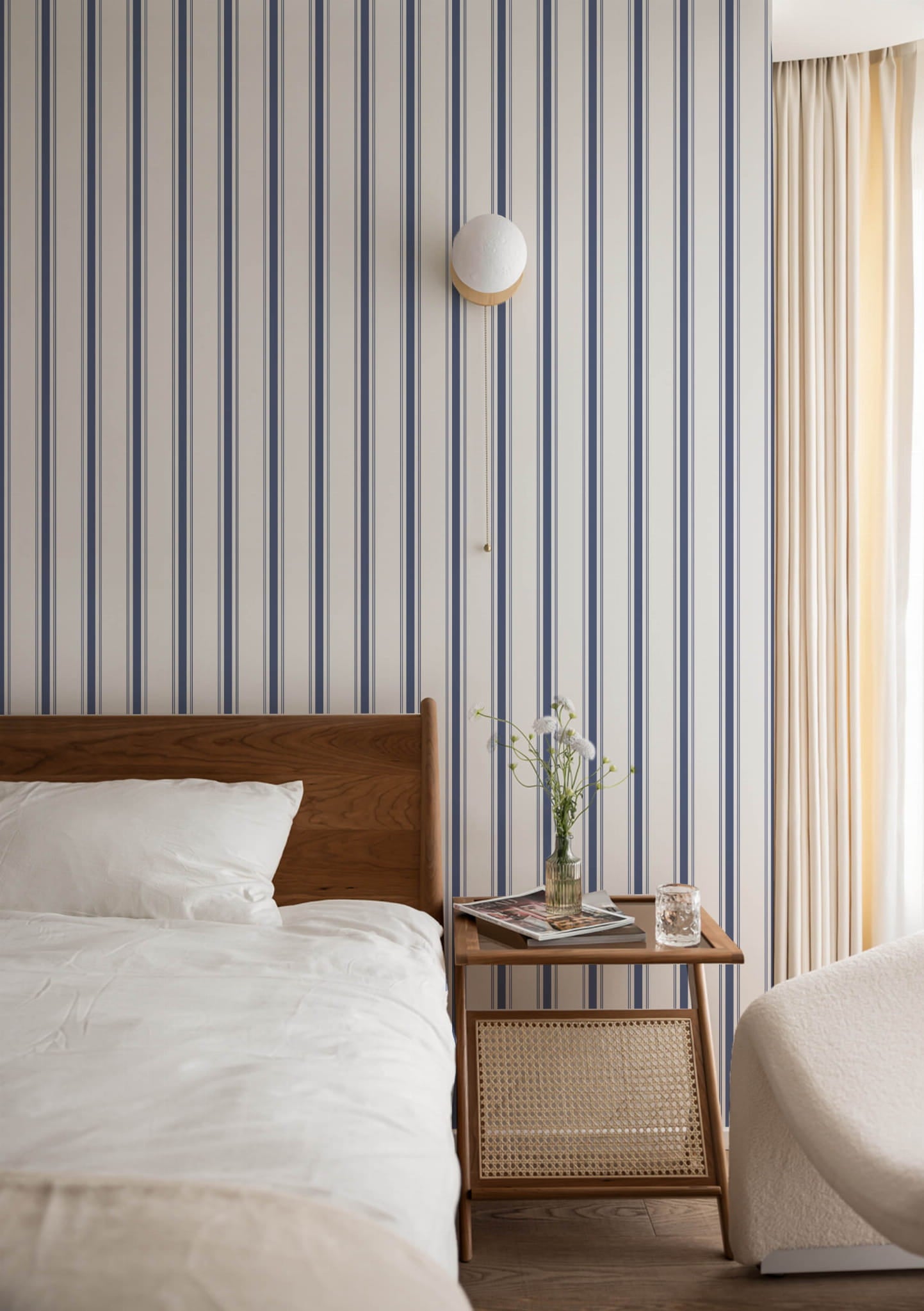 Tapeta granatowe paski