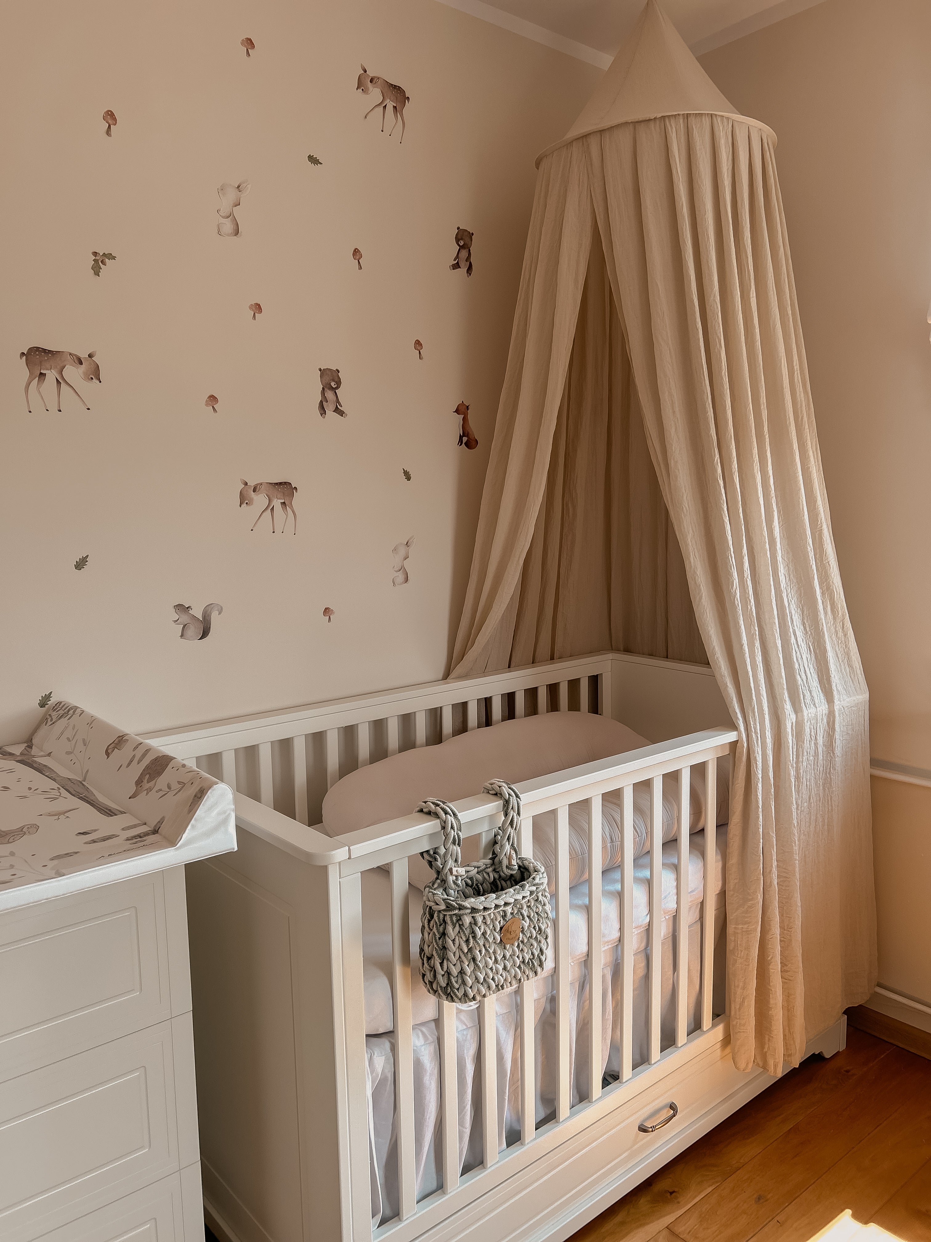 Łóżeczko niemowlęce z szufladą i funkcją tapczanika 140x70 cm Melody