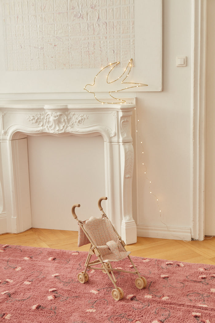 Dywan dziecięcy w kwiaty różowy English Garden