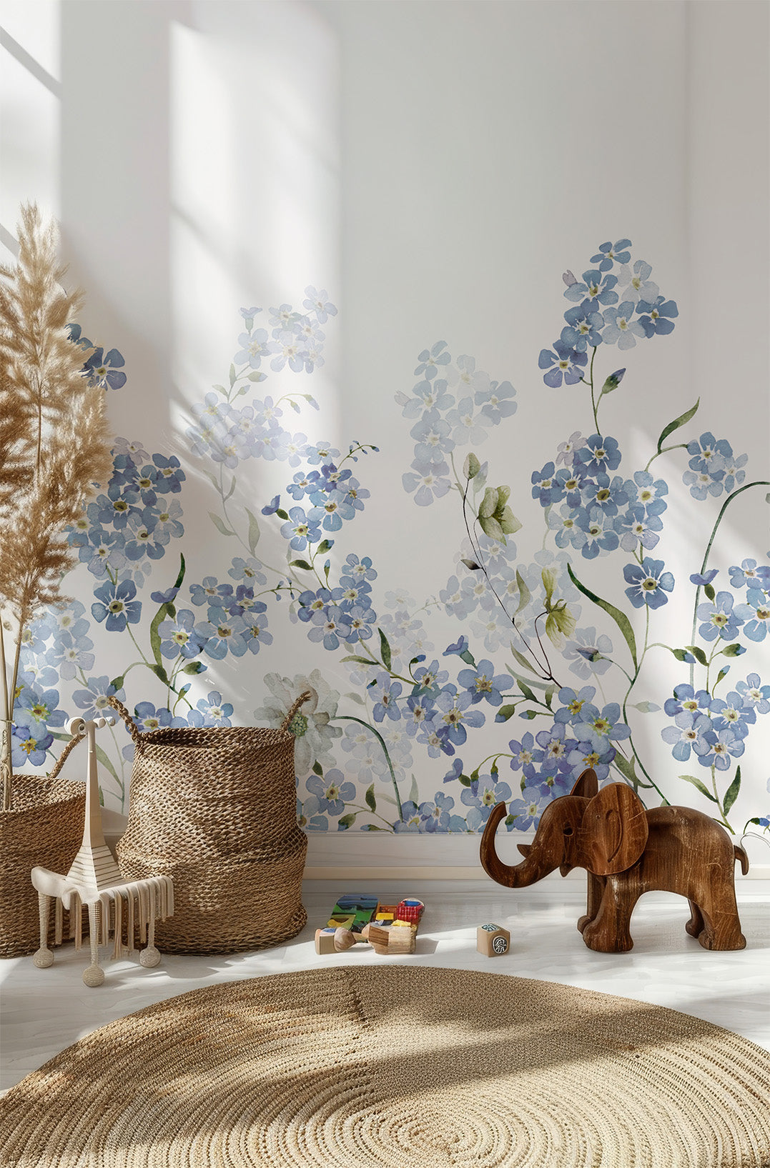 Tapeta Mural niebieska łąka nr 2