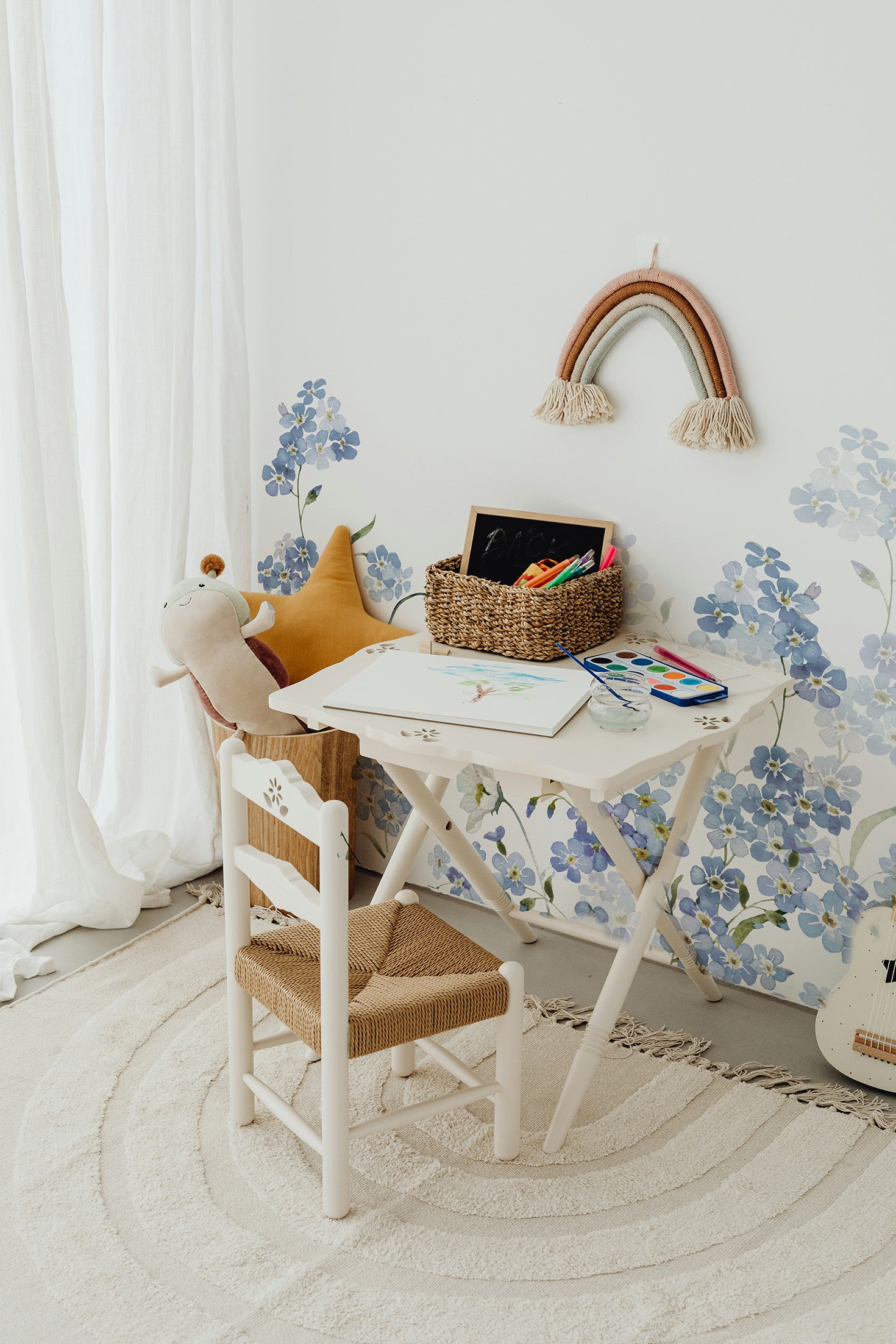 Tapeta Mural niebieska łąka nr 2