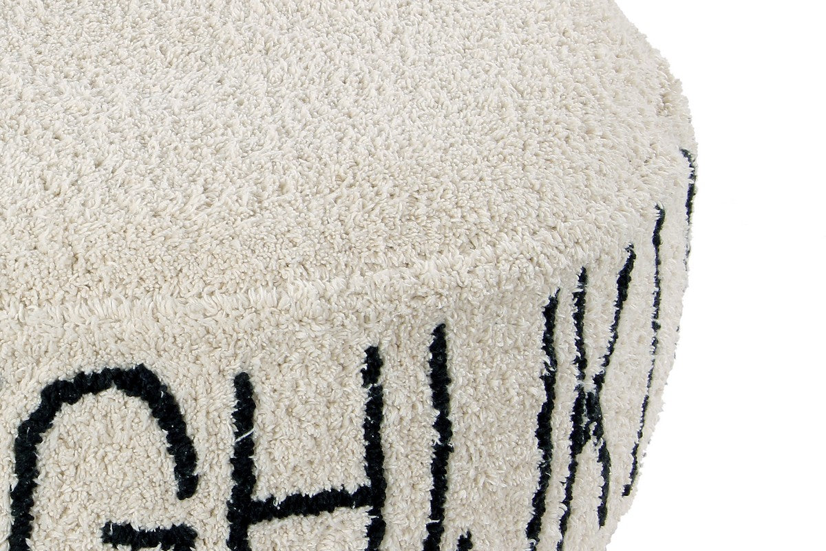 Puf ABC Natural Black Lorena Canals