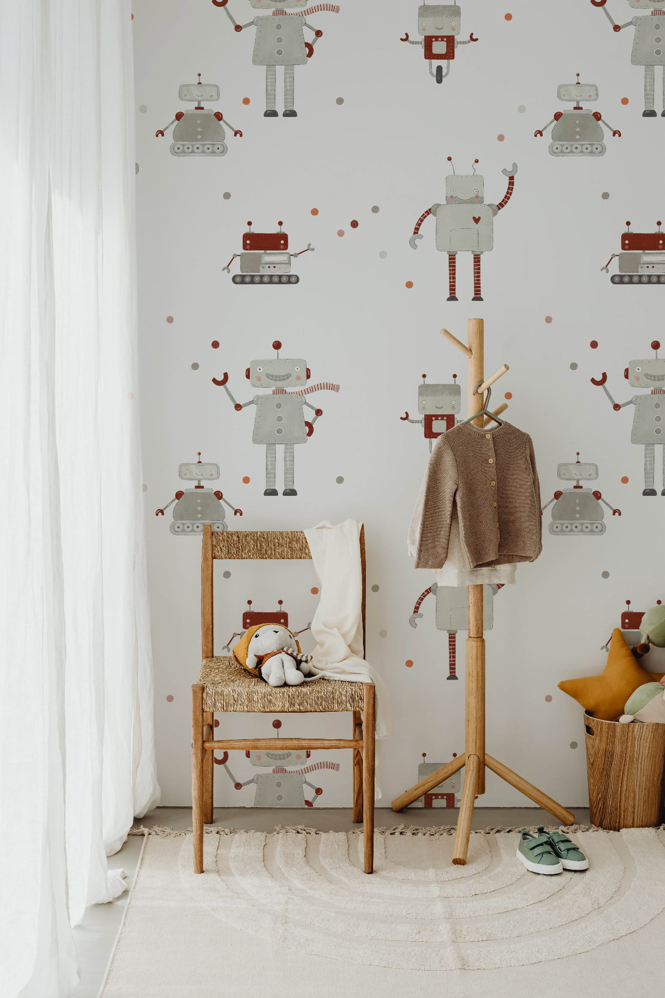 Tapeta roboty vintage