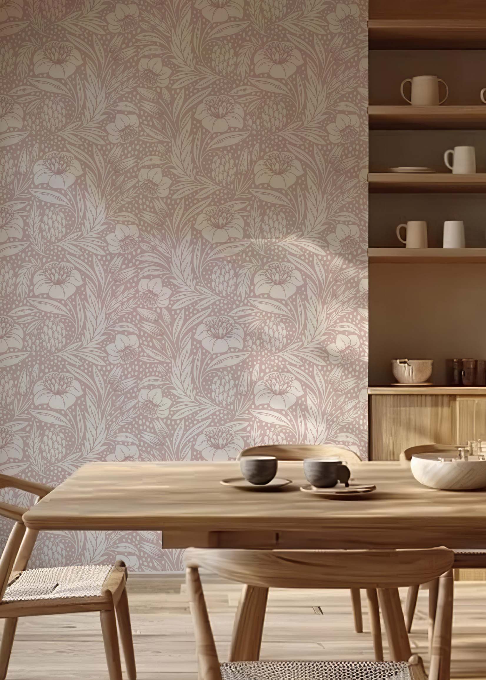 Tapeta kwiaty William Morris róż