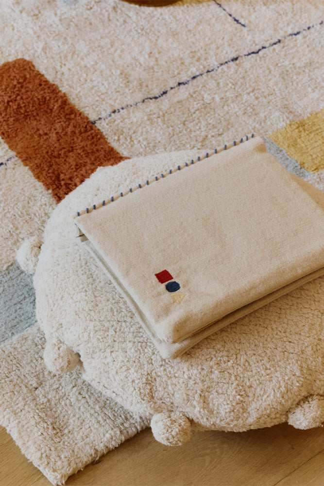 Poduszka podłogowa/puf z pomponami Bubbly