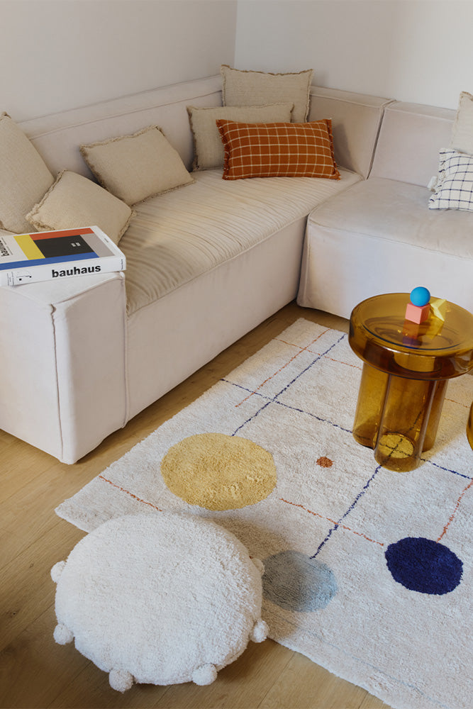 Poduszka podłogowa/puf z pomponami Bubbly