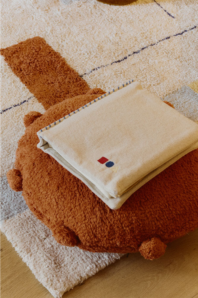 Poduszka podłogowa/puf z pomponami Bubbly