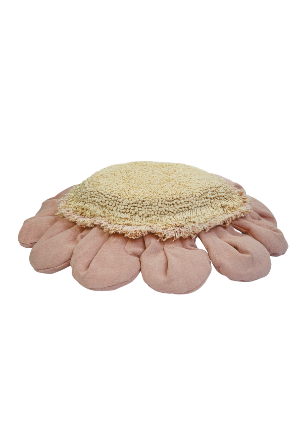Poduszka puf dla dziecka stokrotka Pink daisy