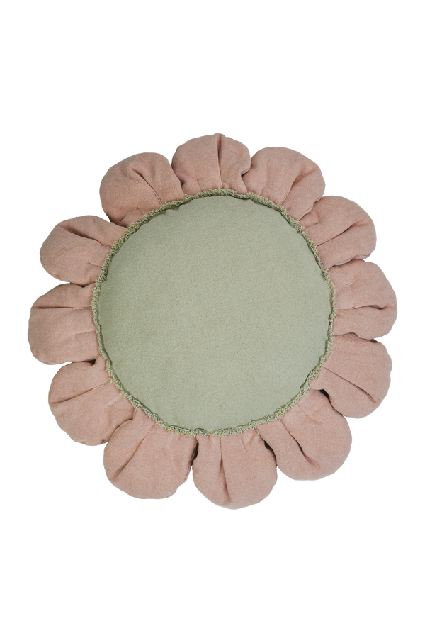 Poduszka puf dla dziecka stokrotka Pink daisy