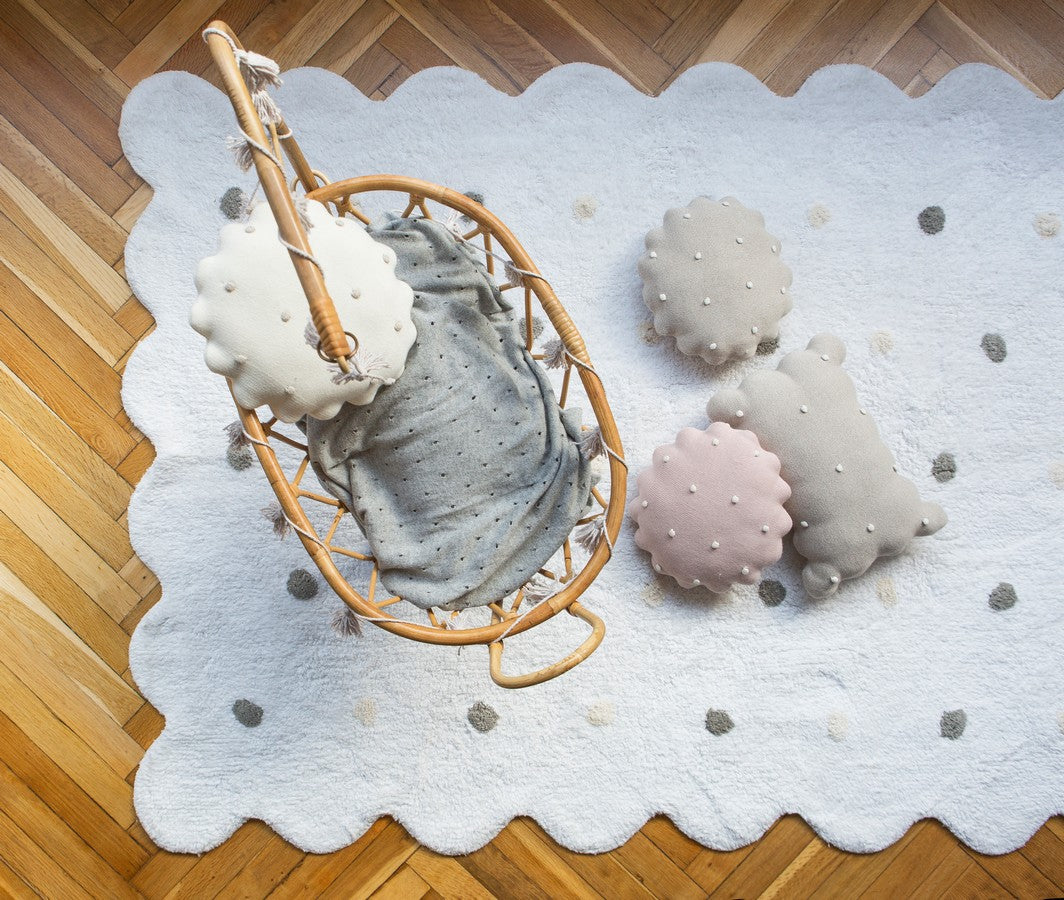 Poduszka Round Biscuit Dune White Lorena Canals