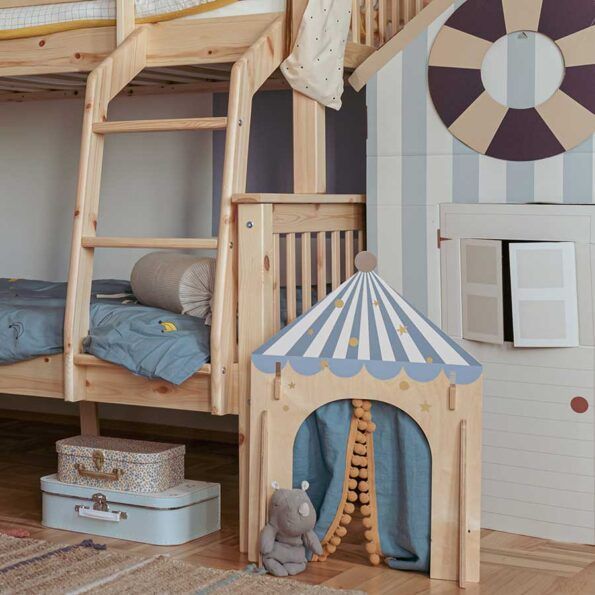 Półka teatr/cyrk w kolorze niebieskim